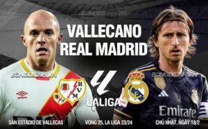 Nhận định, soi kèo Rayo Vallecano vs Real Madrid ngày 18/02/2024