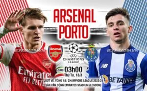 Nhận định, soi kèo Arsenal vs Porto ngày 13/03/2024