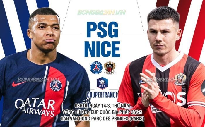 Nhận định, soi kèo PSG vs Nice ngày 14/03/2024